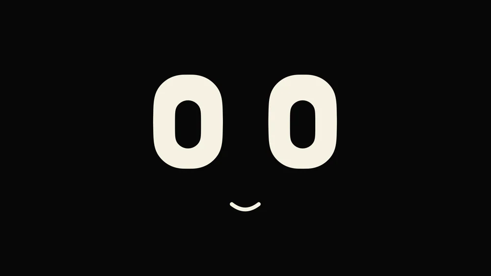 Pip’s face in standby (iPhone 18 Pro simulator, native pixels)